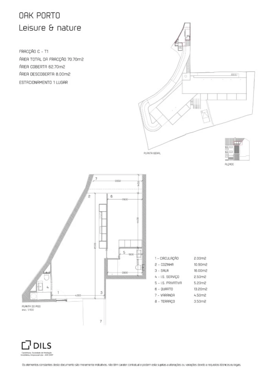 Apartamento T1 para Venda em Cedofeita, Santo Ildefonso, Sé, Miragaia, São Nicolau e Vitória Planta 1
