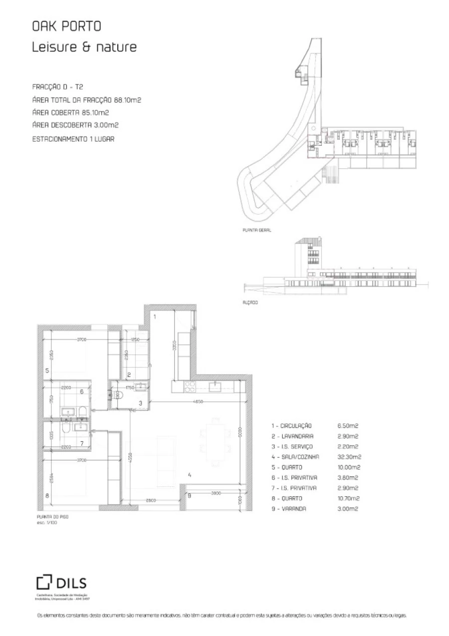 Apartamento T2 para Venda em Cedofeita, Santo Ildefonso, Sé, Miragaia, São Nicolau e Vitória Planta 1