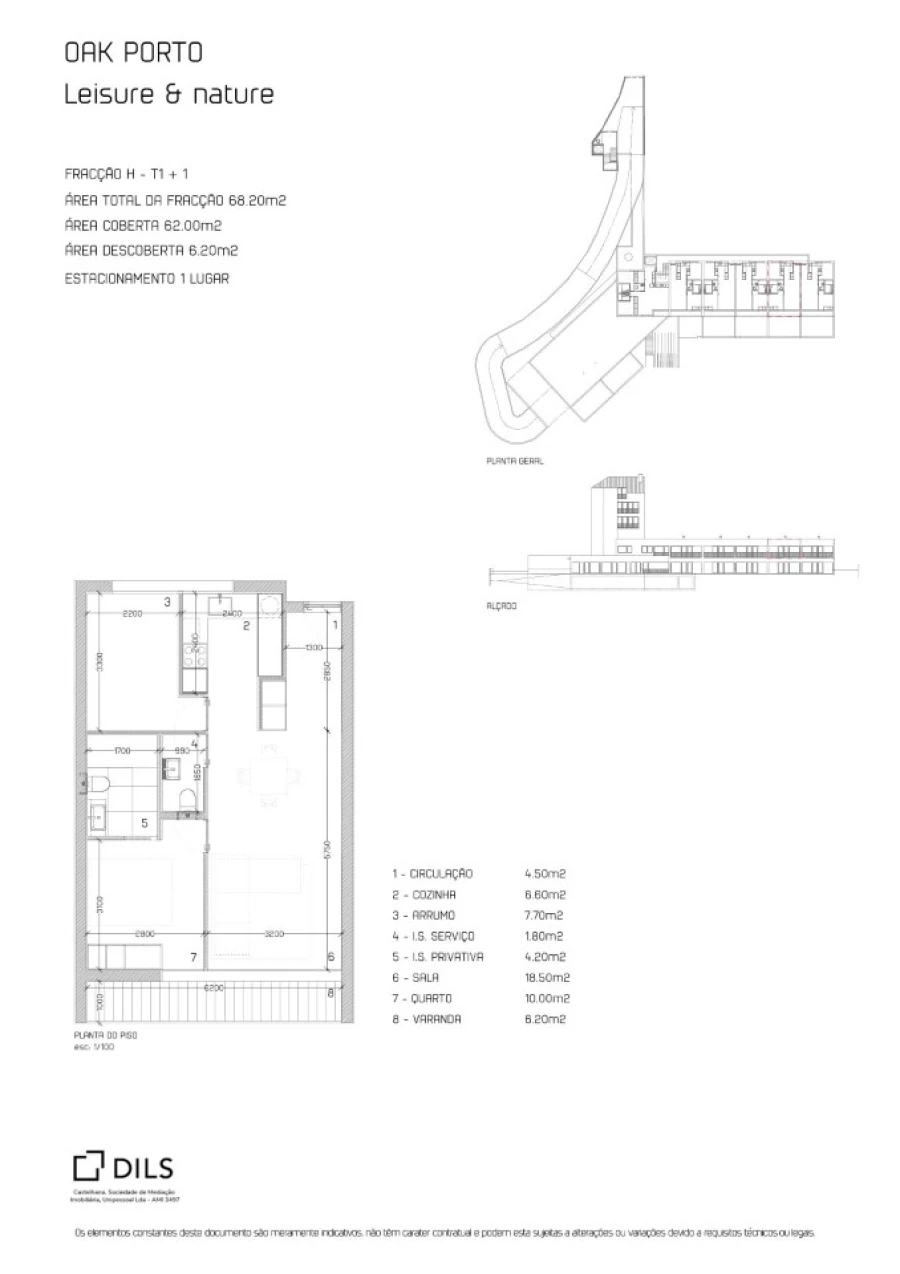 Apartamento T1 para Venda em Cedofeita, Santo Ildefonso, Sé, Miragaia, São Nicolau e Vitória Planta 1