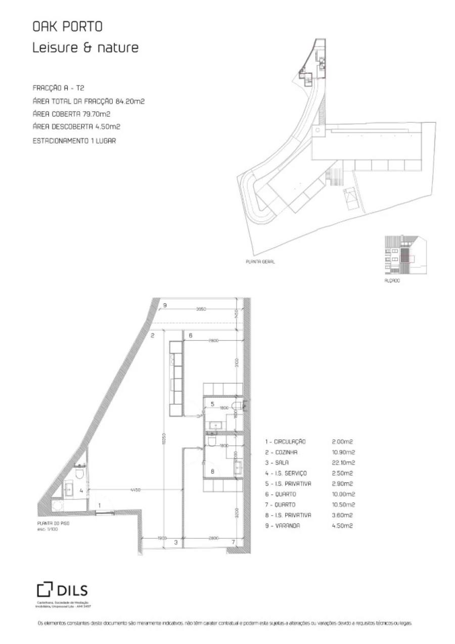 Apartamento T2 para Venda em Cedofeita, Santo Ildefonso, Sé, Miragaia, São Nicolau e Vitória Planta 1