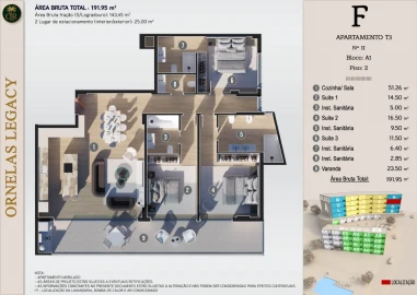 Apartamento T3 para Venda em Calheta