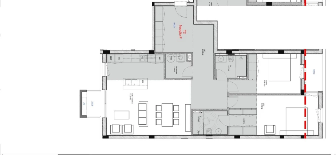 Apartamento T2 para Venda em São Bernardo Planta 1