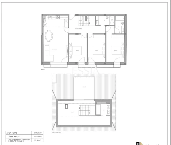 Apartamento T3 para Venda em Bonfim Planta 1