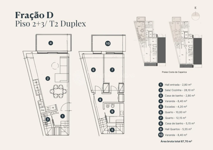 Apartamento T2 para Venda em Costa da Caparica Foto 19