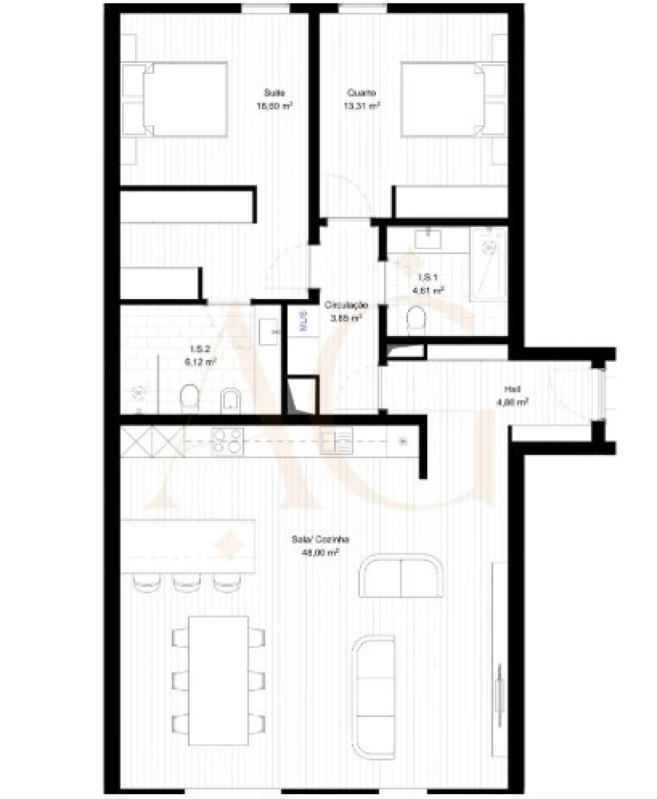 Apartamento T2 para Venda em Portimão Foto 14