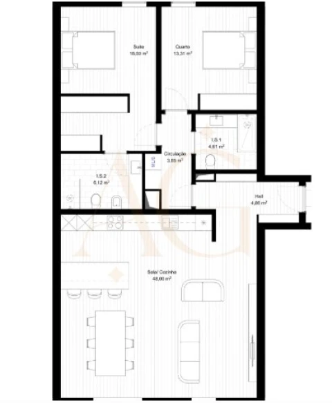 Apartamento T2 para Venda em Portimão