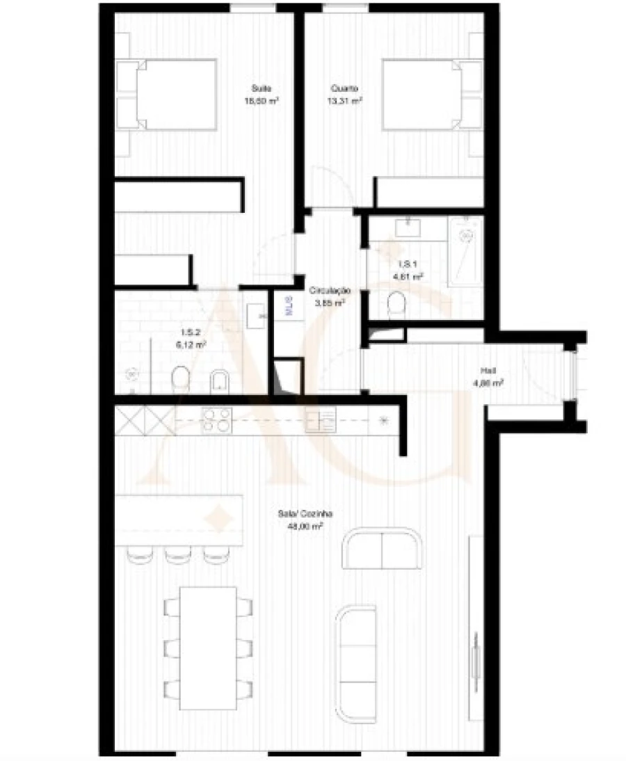 Apartamento T2 para Venda em Portimão Foto 14