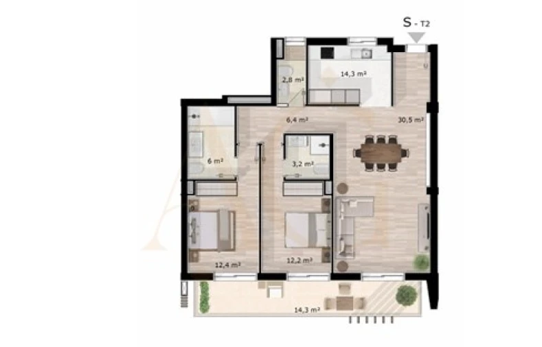 Apartamento T2 para Venda em Luz de Tavira e Santo Estêvão Foto 12