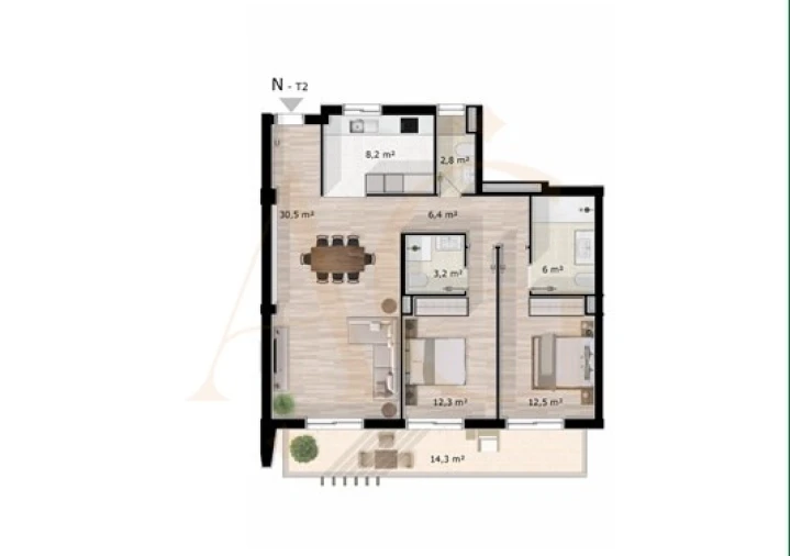 Apartamento T2 para Venda em Luz de Tavira e Santo Estêvão Foto 12