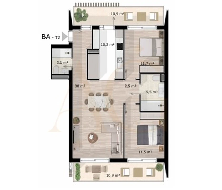 Apartamento T2 para Venda em Luz de Tavira e Santo Estêvão Foto 7