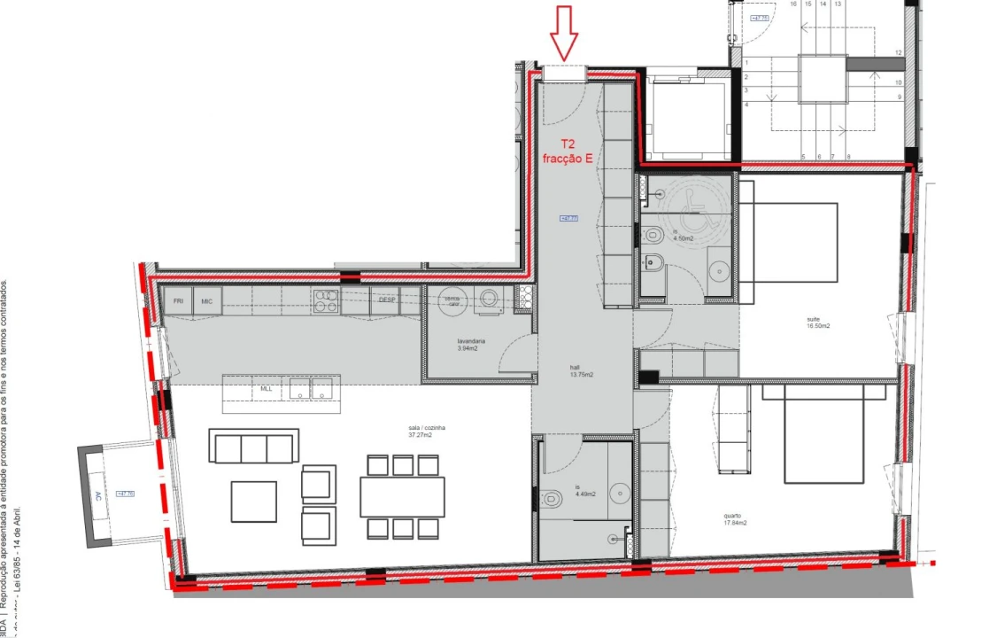 Apartamento T2 para Venda em São Bernardo Foto 25
