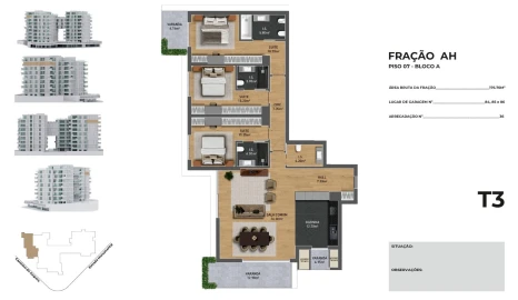 Apartamento T3 para Venda em São Martinho