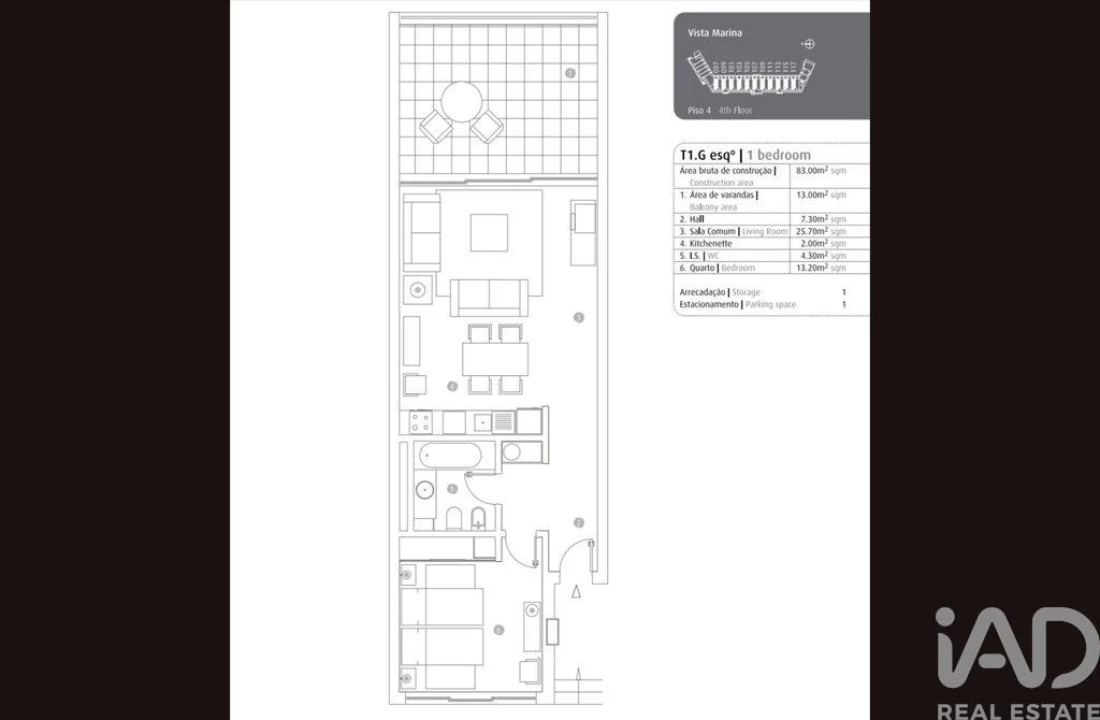 Apartamento T1 para Venda em Portimão Foto 39
