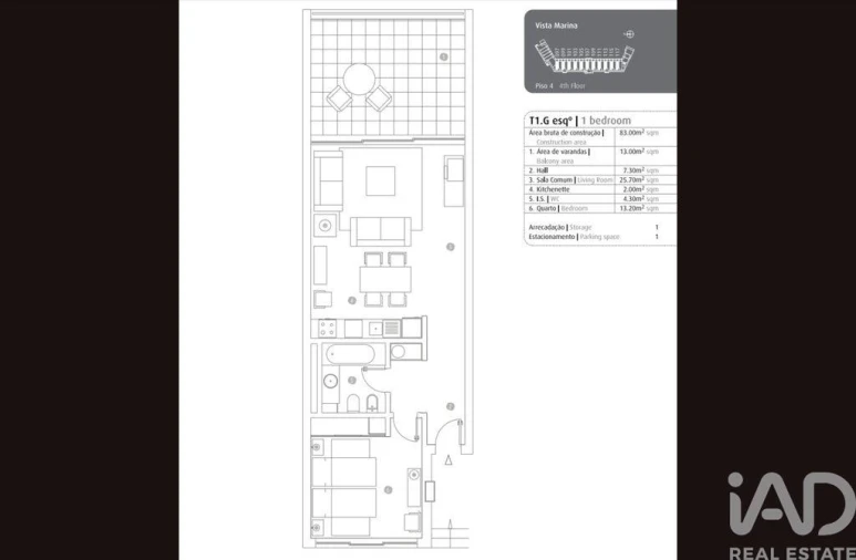 Apartamento T1 para Venda em Portimão Foto 39