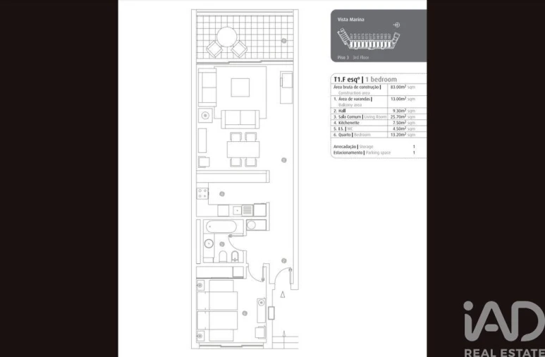Apartamento T1 para Venda em Portimão Foto 39