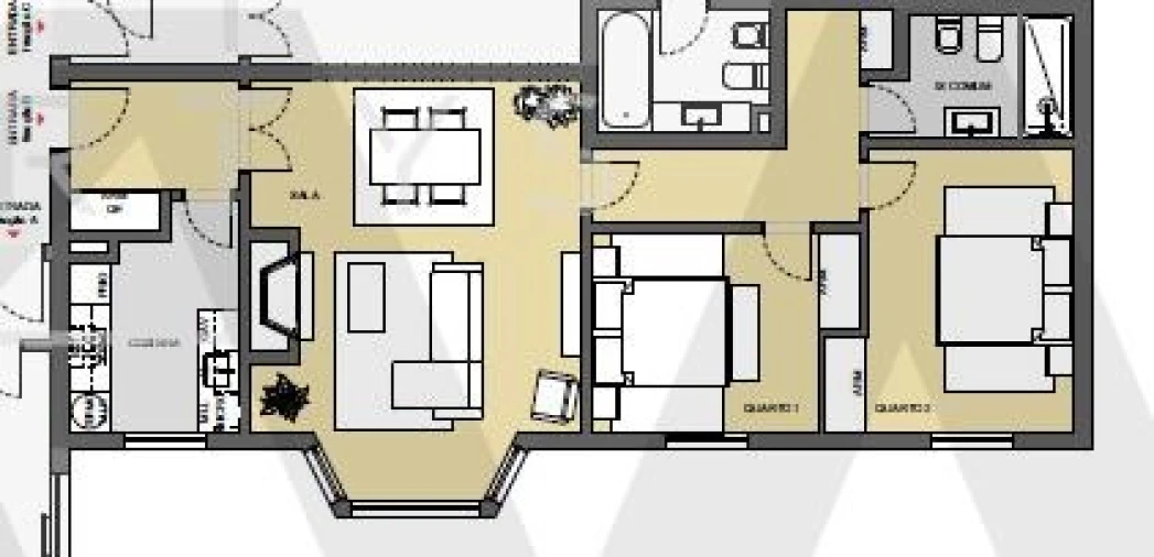 Apartamento T2 para Arrendamento em Carcavelos e Parede Foto 31