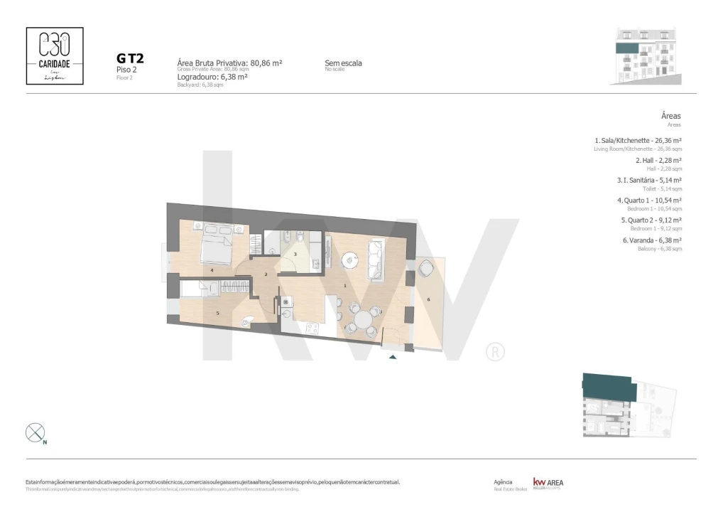 Apartamento T2 para Venda em Santo António Foto 15