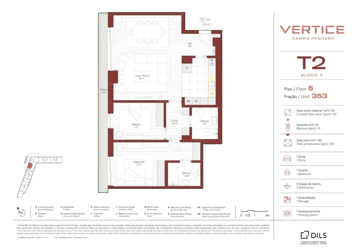 Apartamento T2 para Venda em Areeiro Planta 1