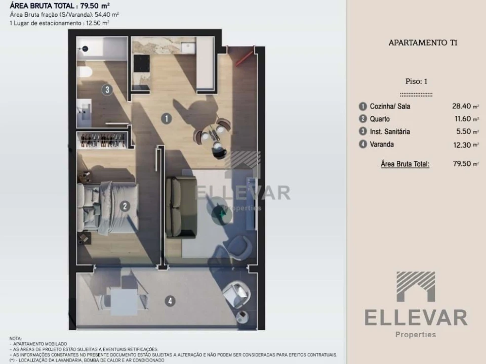 Apartamento T1 para Venda em Calheta Foto 11
