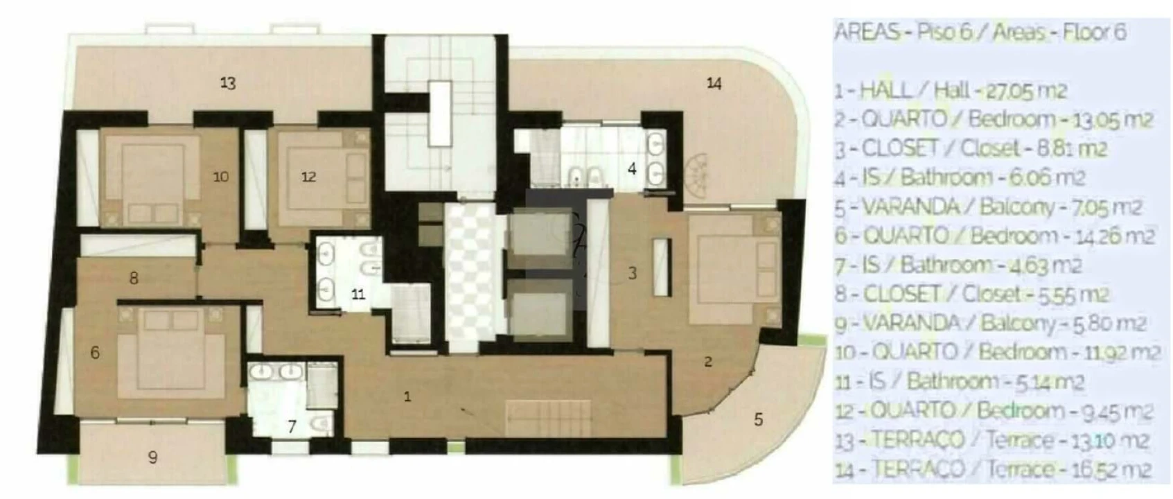 Apartamento T4 para Venda em Santo António Foto 36