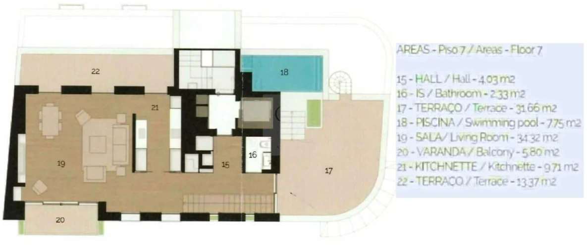 Apartamento T4 para Venda em Santo António Foto 37