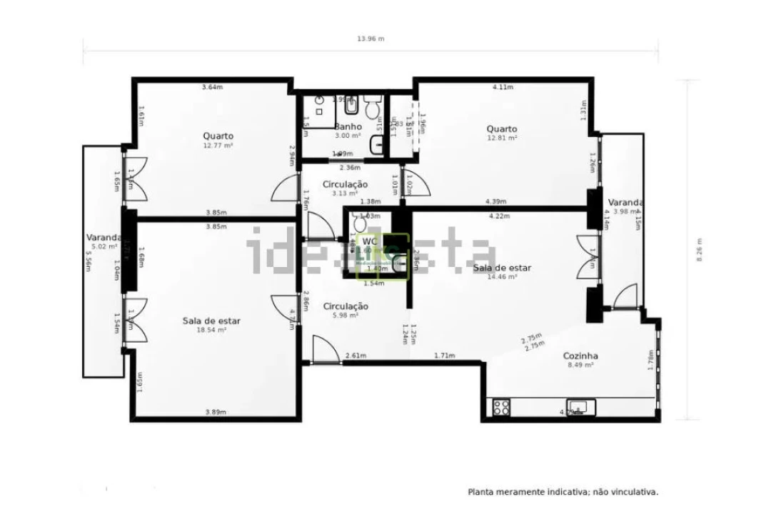 Apartamento T2 para Venda em Fundão, Valverde, Donas, A. Joanes, A. Nova Cabo Foto 26