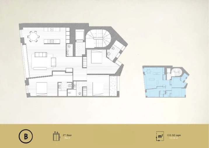 Apartamento T3 para Venda em Cedofeita, Santo Ildefonso, Sé, Miragaia, São Nicolau e Vitória Planta 1