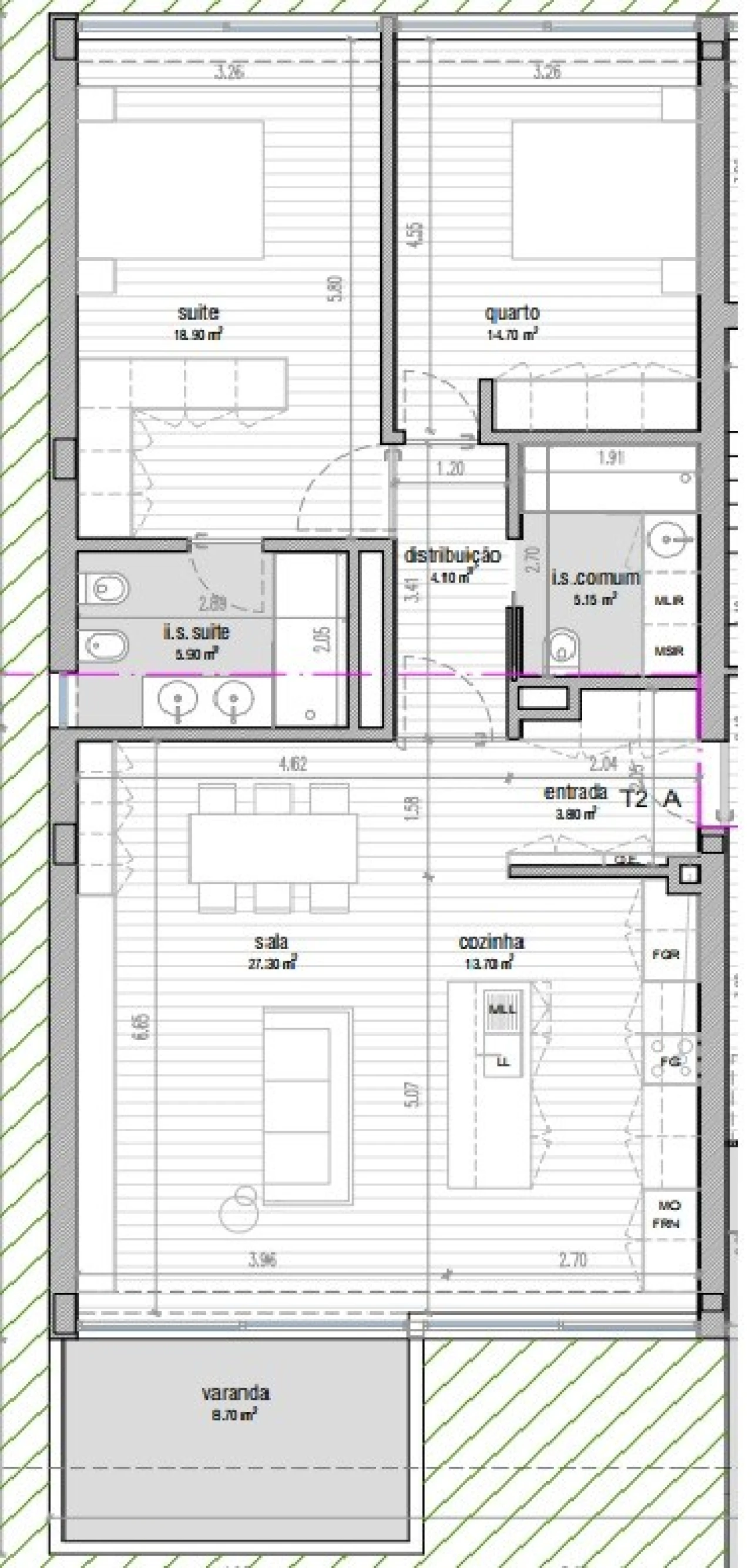 Apartamento T2 para Venda em Vila Nova do Campo Foto 12