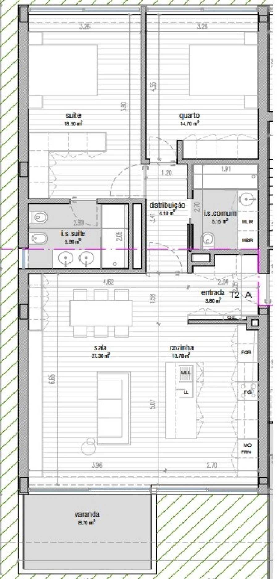 Apartamento T2 para Venda em Vila Nova do Campo Foto 12