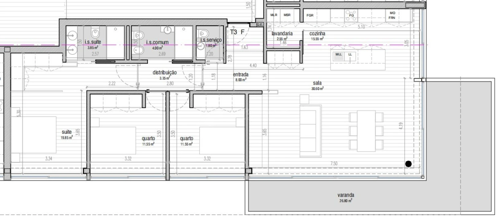 Apartamento T3 para Venda em Vila Nova do Campo Foto 12