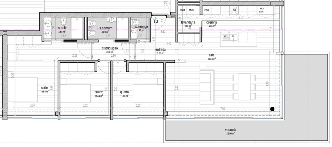 Apartamento T3 para Venda em Vila Nova do Campo Foto 12