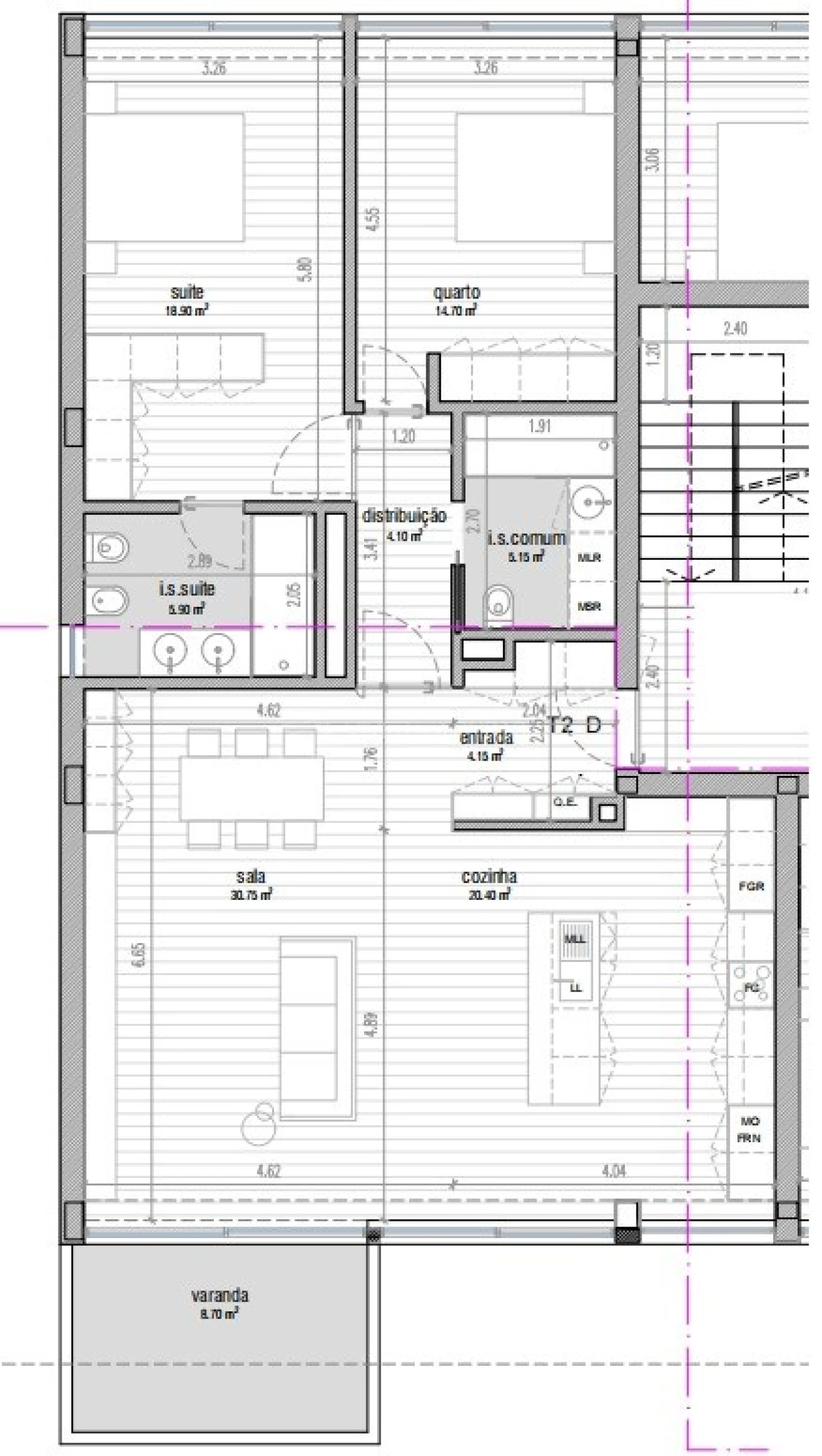 Apartamento T2 para Venda em Vila Nova do Campo Foto 12