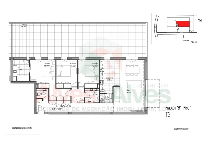 Apartamento T3 para Venda em Aguas Santas Foto 11
