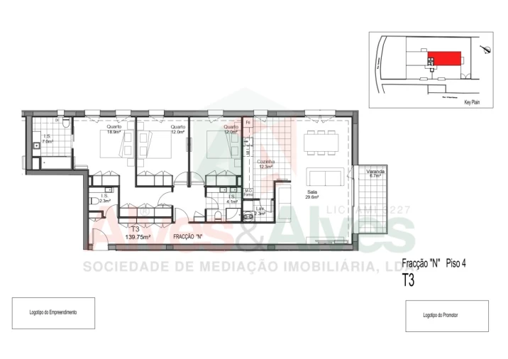Apartamento T3 para Venda em Aguas Santas Foto 11