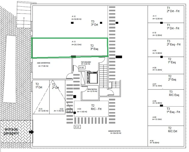 Apartamento T2 para Venda em Ericeira Planta 3
