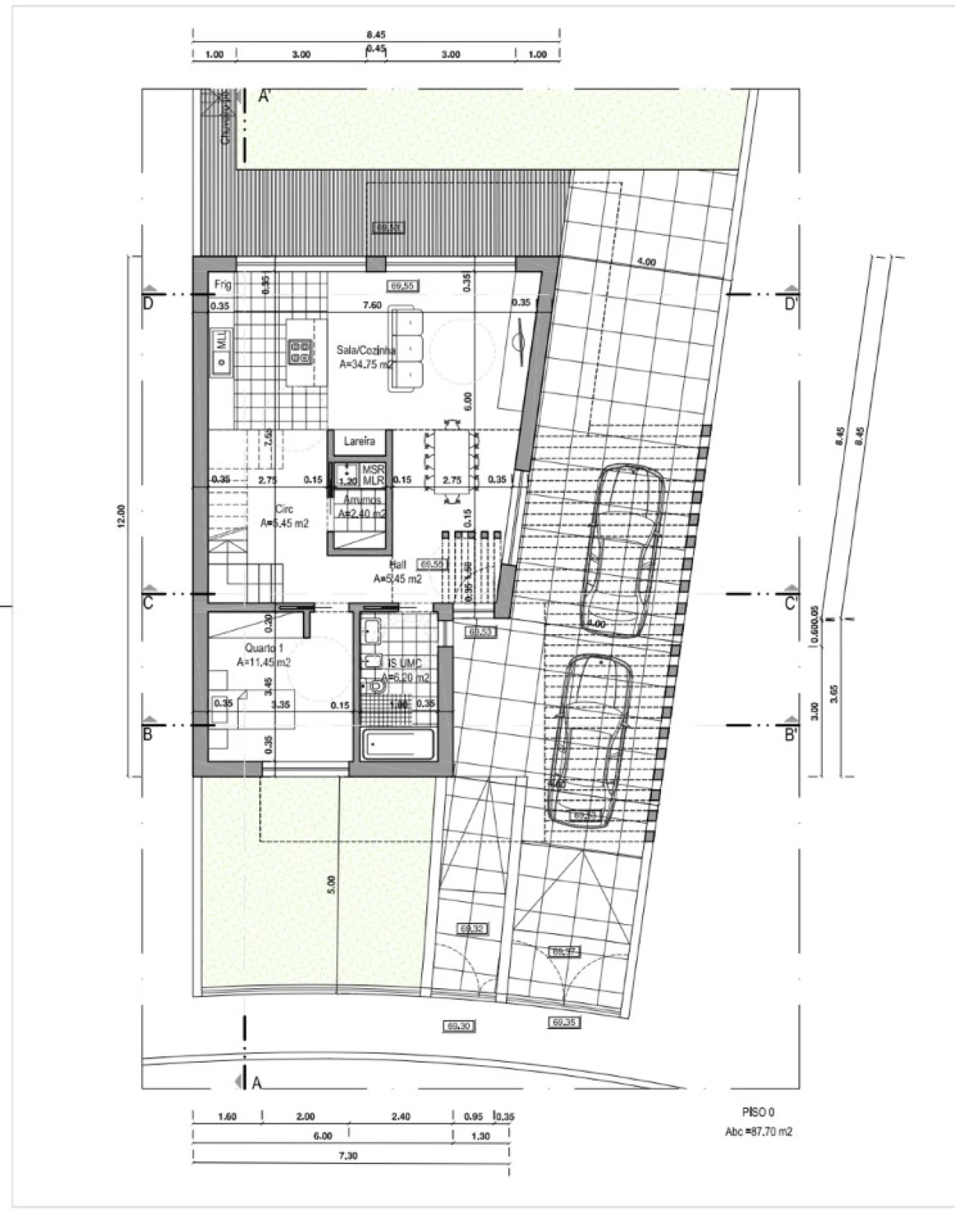 Moradia T3 para Venda em Esmoriz Planta 3