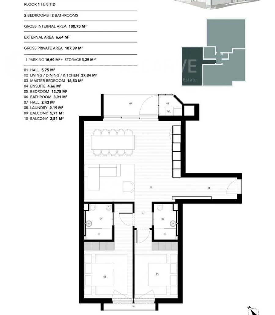 Apartamento T2 para Venda em Almancil Foto 8