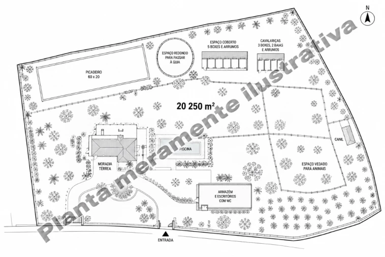 Quinta T4 para Venda em Coruche, Fajarda e Erra Planta 1