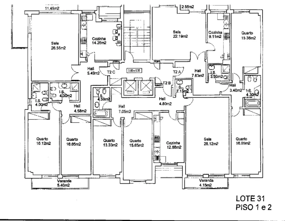 Apartamento T2 para Venda em Loule (São Clemente) Foto 17