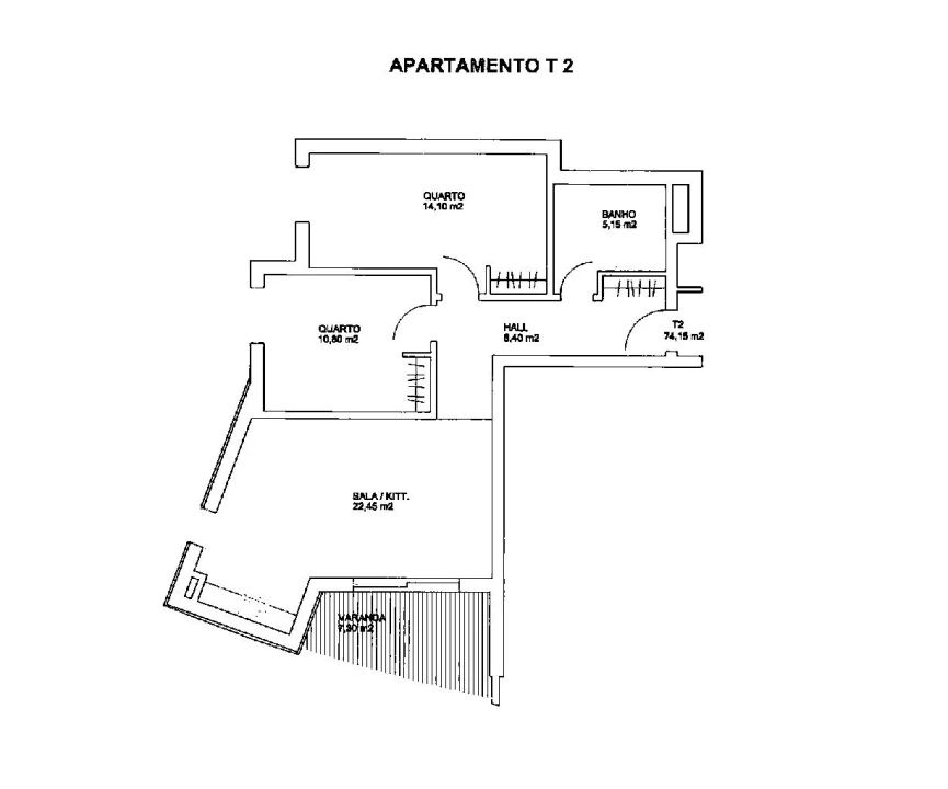 Apartamento T2 para Venda em Covilhã e Canhoso Foto 12