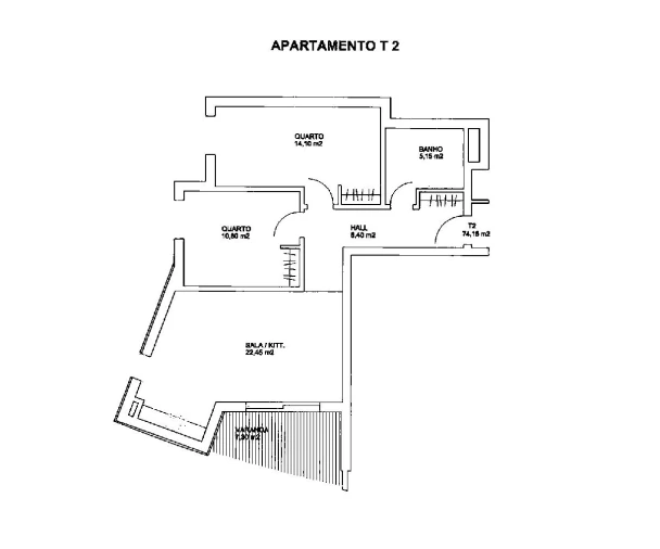 Apartamento T2 para Venda em Covilhã e Canhoso Foto 12