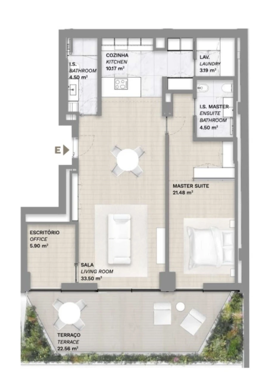Apartamento T1 para Venda em Ramalde Planta 1