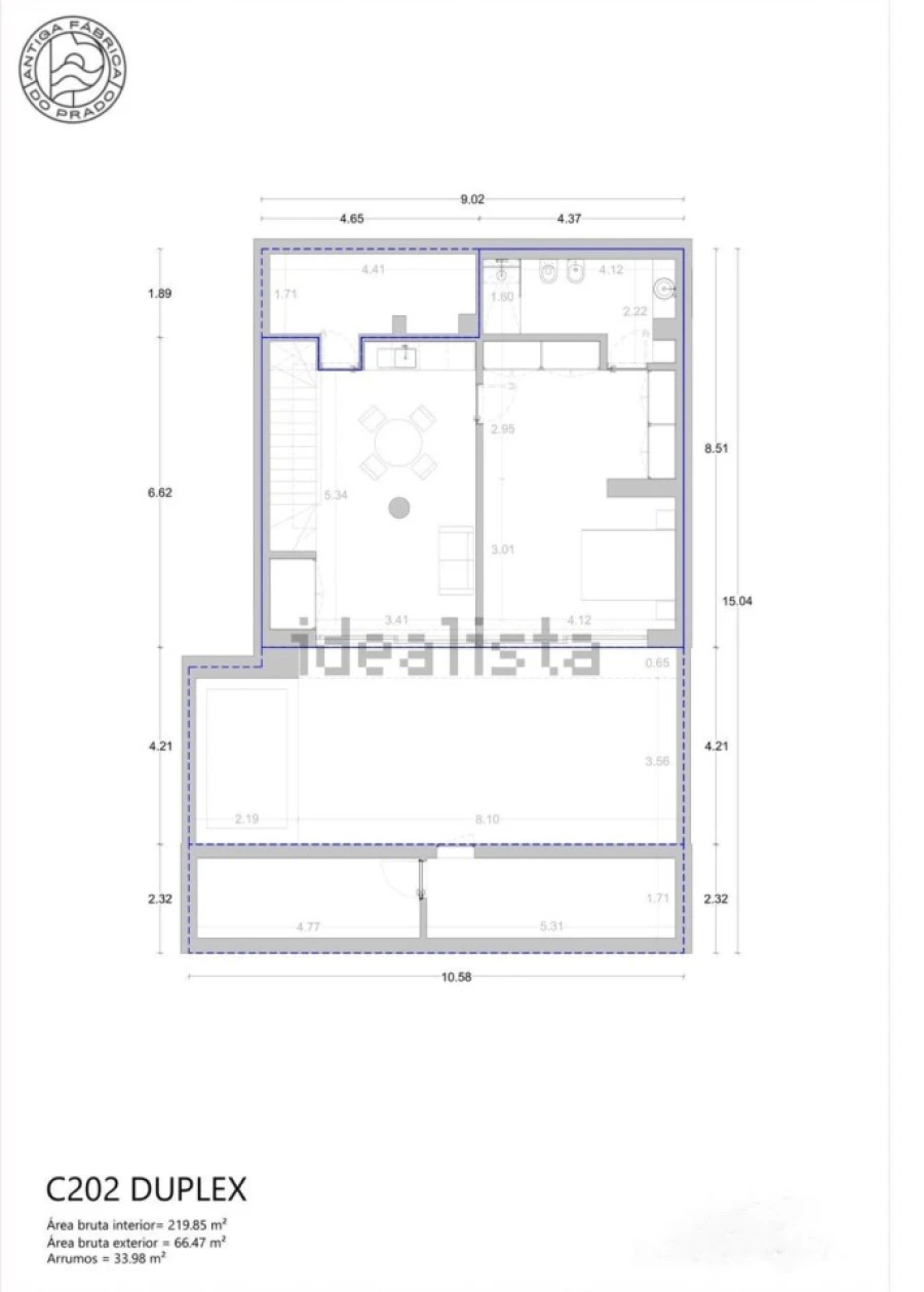 Apartamento T4 para Venda em Matosinhos e Leça da Palmeira Planta 1