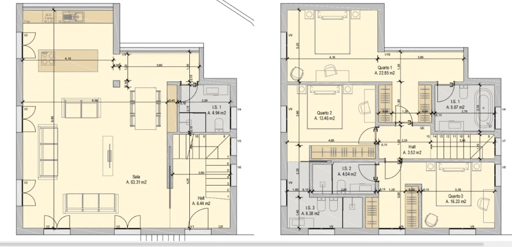 Moradia T3 para Venda em Almada, Cova da Piedade, Pragal e Cacilhas Planta 1