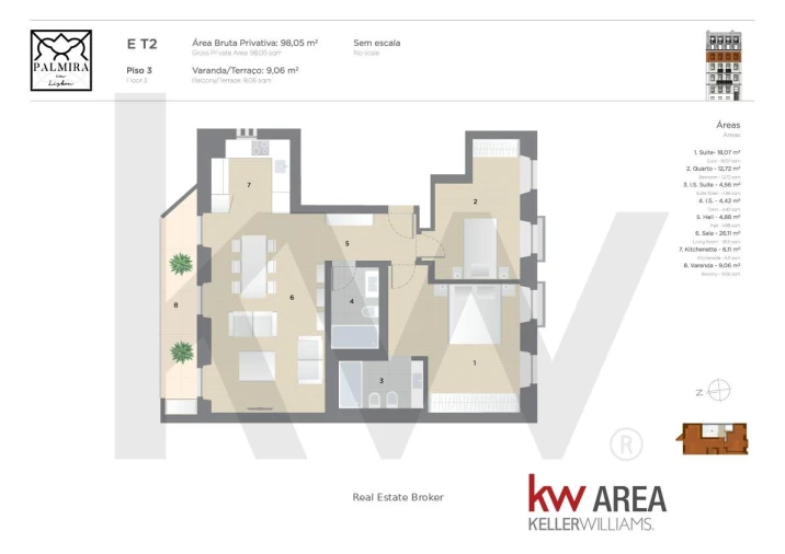 Apartamento T2 para Venda em Arroios Foto 19
