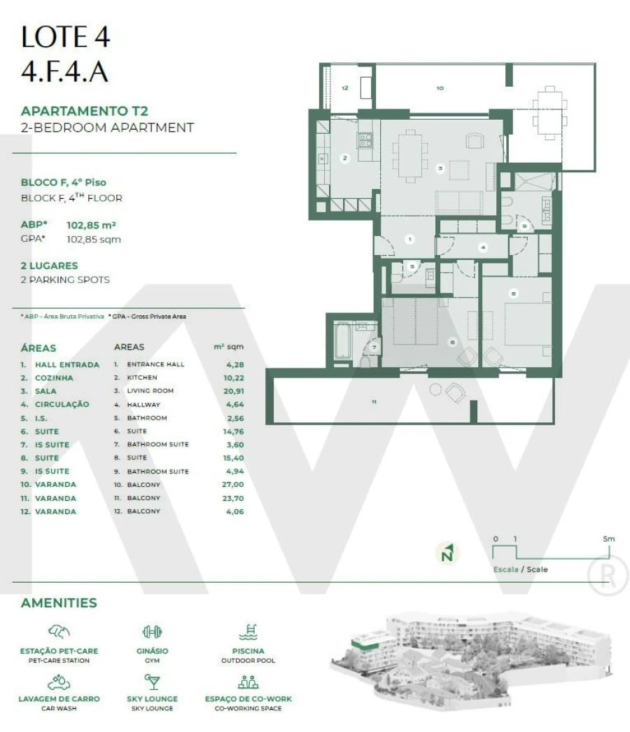 Apartamento T2 para Venda em Lumiar Foto 16
