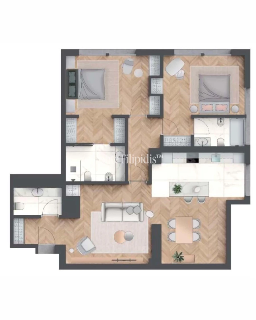 Apartamento T2 para Venda em Cascais e Estoril Planta 1