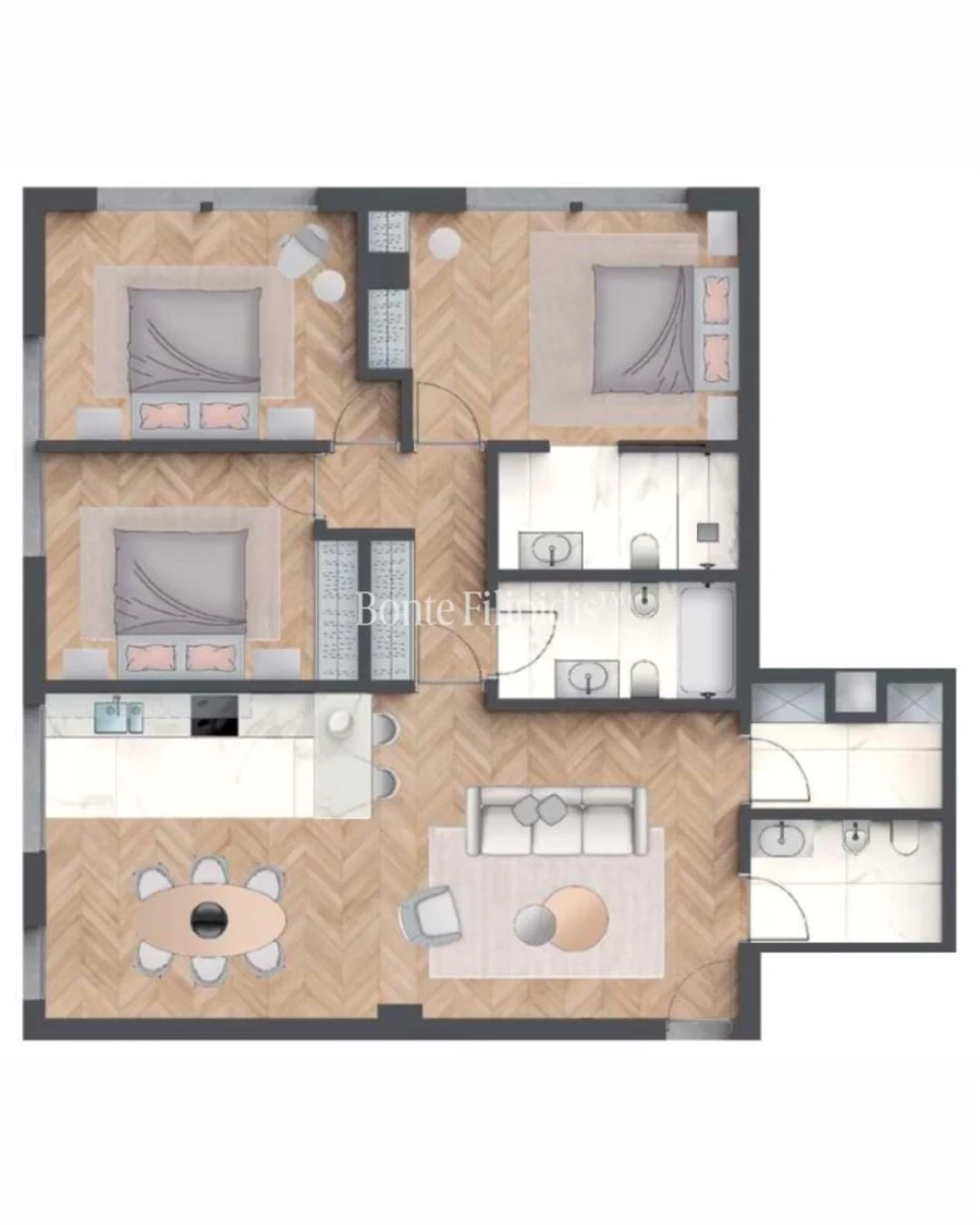 Apartamento T3 para Venda em Cascais e Estoril Planta 1