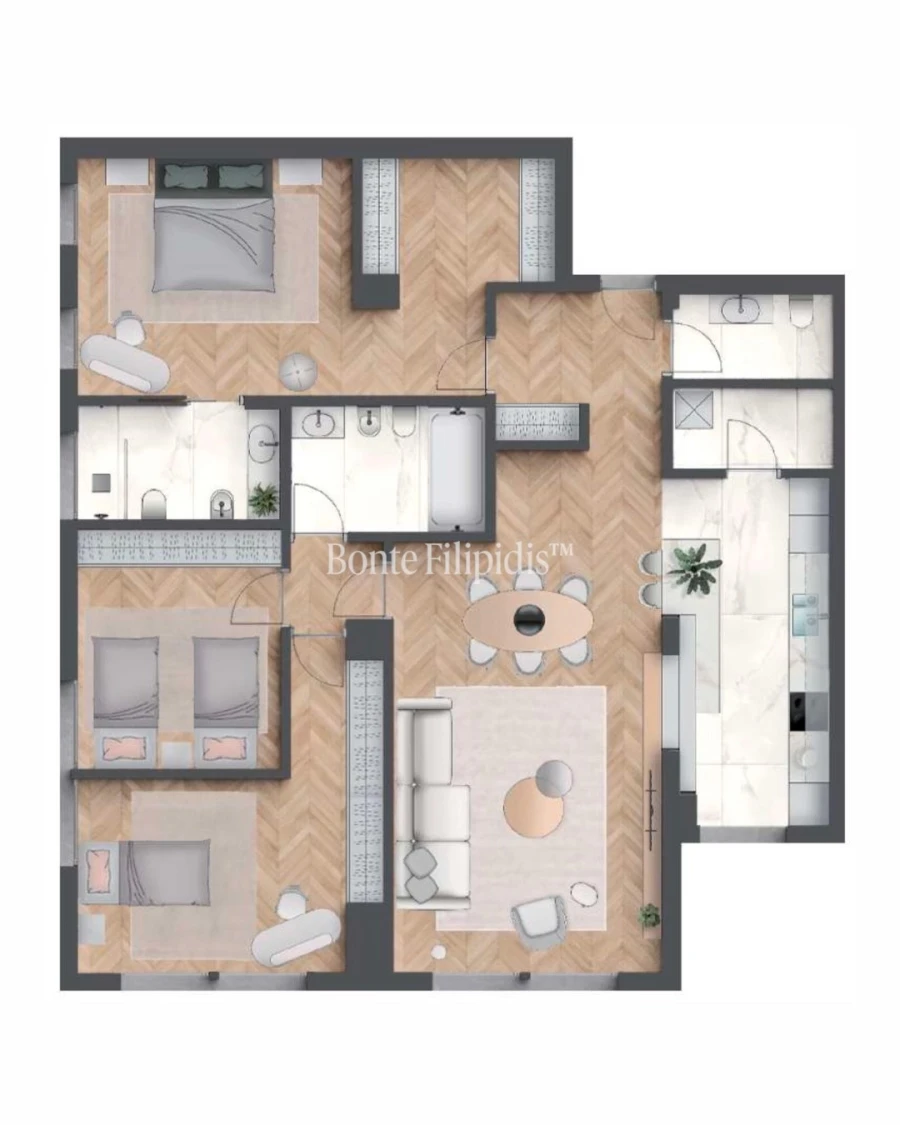 Apartamento T3 para Venda em Cascais e Estoril Planta 1