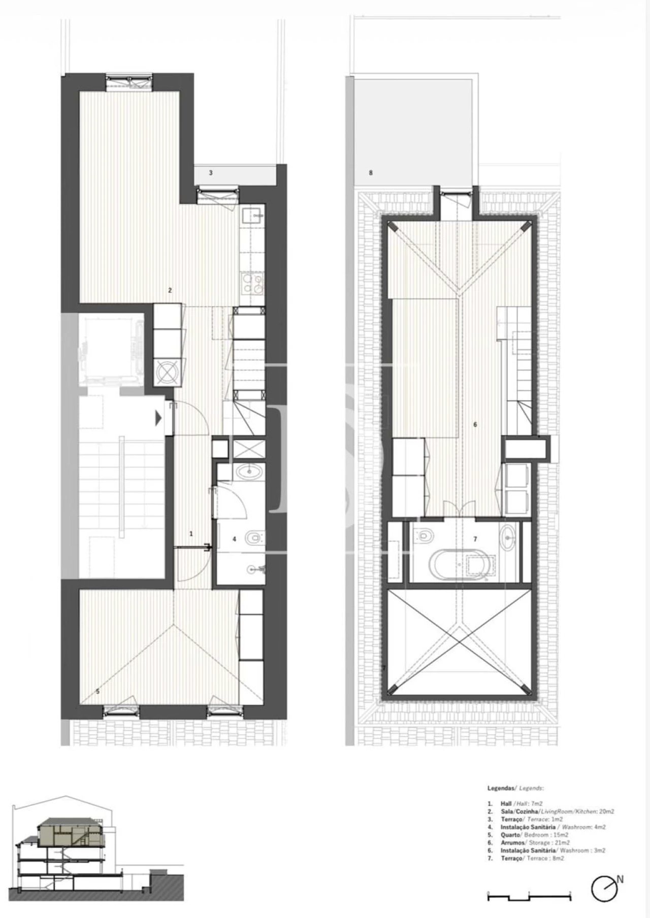 Apartamento T1 para Venda em Cedofeita, Santo Ildefonso, Sé, Miragaia, São Nicolau e Vitória Foto 35